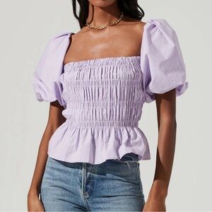 ASTR the label lavender top. New with tags!